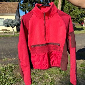 Jordan Women's Sweatshirt Red/Pink Size Small